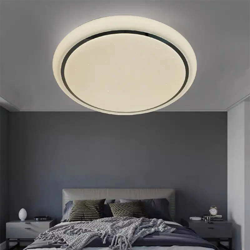 Soft Illumination Black Ring Design Ceiling Light YW-CLB0...