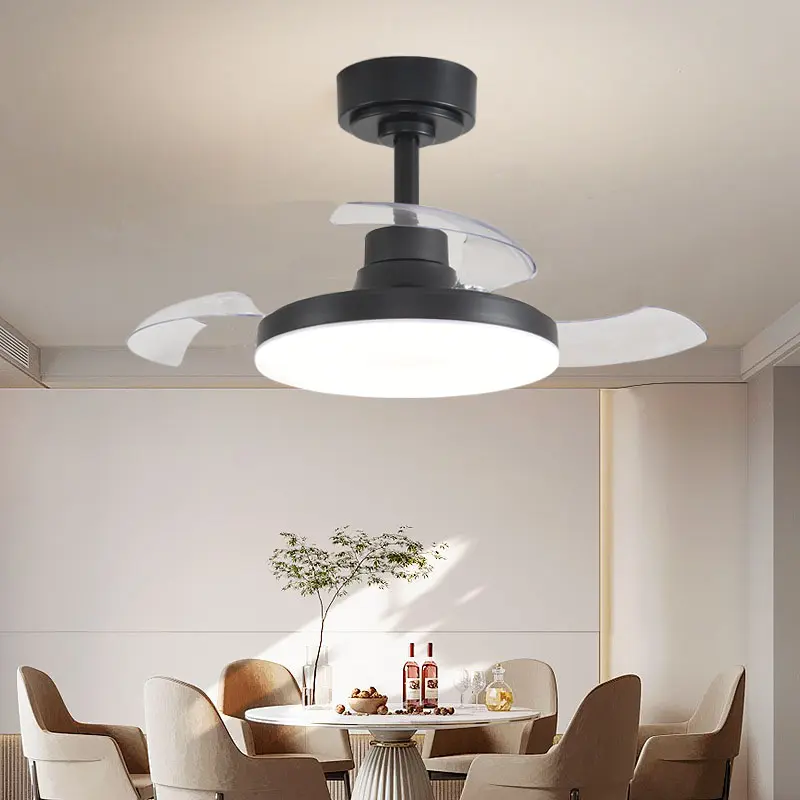 Invisible Fan Blades Design LED Ceiling Fan Light YW-MEL9...