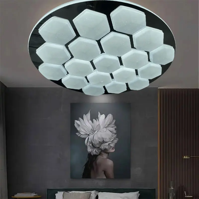 Special Hexagonal Decoration Black &White LED Ceiling Lig...
