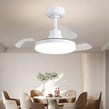 Simple Design Eyesight  Friendly  LED Ceiling Fan Light YW-MEL9000A-28W For Bedroom Use