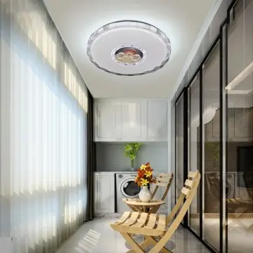 Noble Swan Pattern Decoration LED Ceiling Light YW-CLC010 Living Room Installation