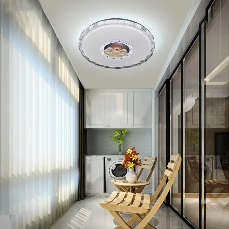 Noble Swan Pattern Decoration LED Ceiling Light YW-CLC010 Living Room Installation